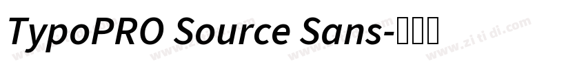 TypoPRO Source Sans字体转换